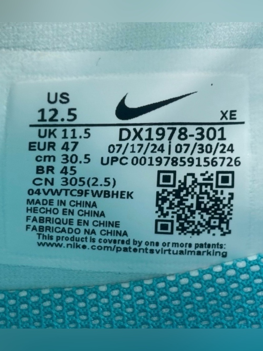 Nike ZoomX 🔥 Ultrafly Trail Blue Green Yellow DX1978-301 Men's 9 10 11.5 12.5 - Picture 12 of 12